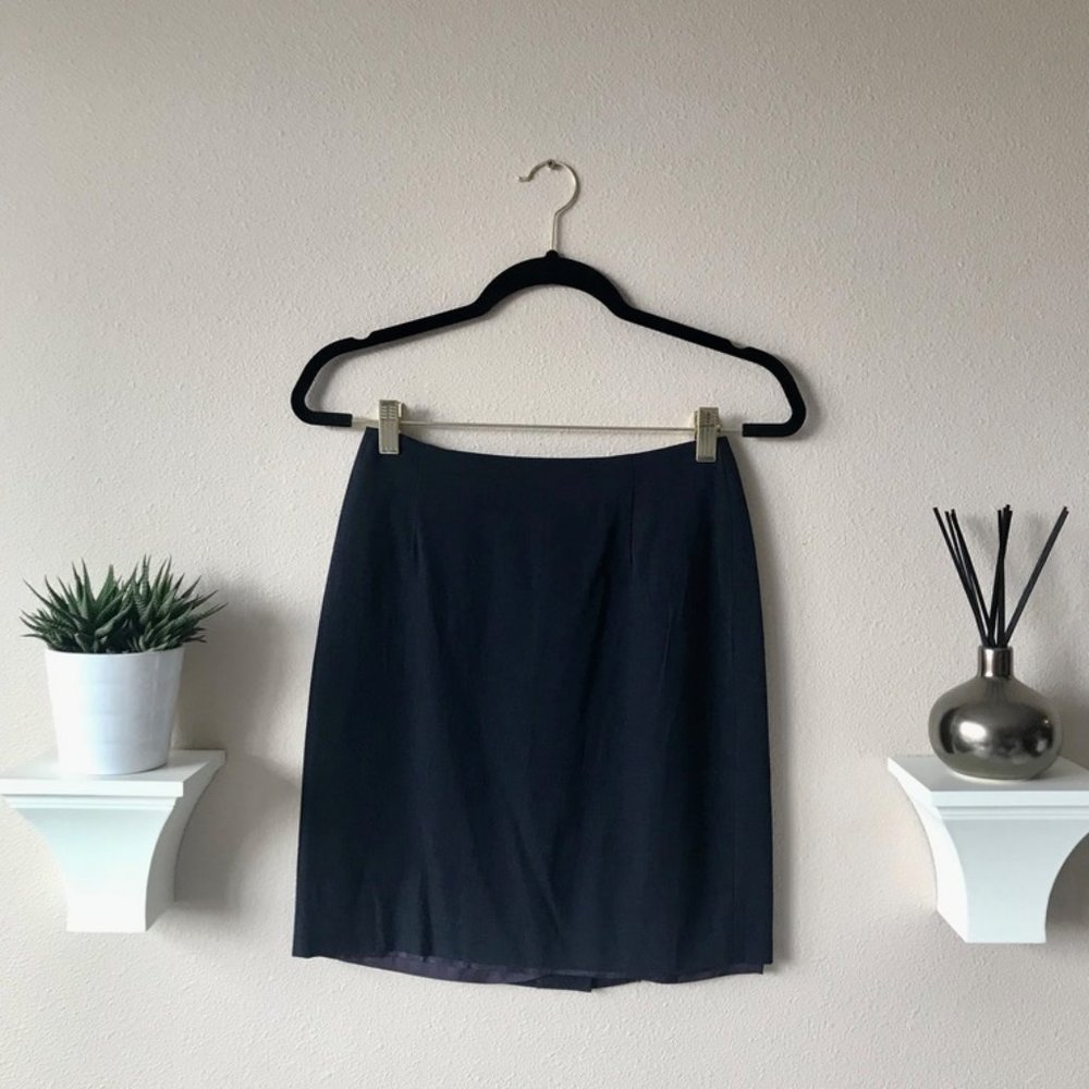 Navy Pencil Skirt